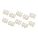 Max 10pcs No-slip Clear Chair Leg Caps Square Wood Floor Protectors 7-square