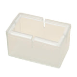 Max 10pcs No-slip Clear Chair Leg Caps Square Wood Floor Protectors 7-square