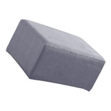 Max Stretch Ottoman Pouf Cover Footrest Stool Slipcover Protector Gray