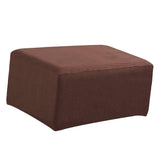 Max Maxb Stretch Ottoman Pouf Cover Footrest Stool Slipcover Protector Coffee