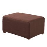 Max Maxb Stretch Ottoman Pouf Cover Footrest Stool Slipcover Protector Coffee