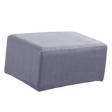 Stretch Ottoman Pouf Cover Footrest Stool Slipcover Protector a Gray