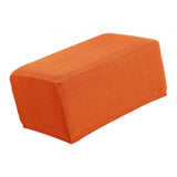 Max Stretch Ottoman Pouf Cover Footrest Stool Slipcover Protector a Orange