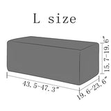 Max Ottoman Covers Foot Rest Sofa Slipcovers Furniture Protector Black