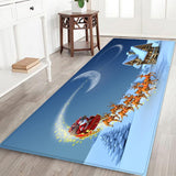 Max Maxb Christmas Theme Floor Mat Carpet Area Runner for Bedroom Living Room F
