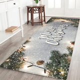Max Christmas Theme Floor Mat Carpet Area Runner for Bedroom Living Room I