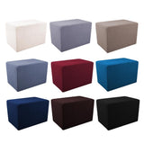 Max Stretch Ottoman Pouf Cover Footrest Stool Slipcover Protector B Beige