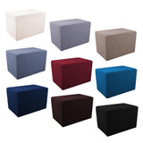 Max Stretch Ottoman Pouf Cover Footrest Stool Slipcover Protector B Beige