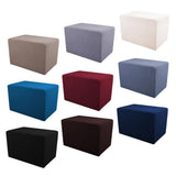 Max Stretch Ottoman Pouf Cover Footrest Stool Slipcover Protector B Beige