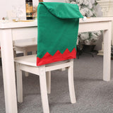 Max Christmas Chair Cover Santa Hat Chair Slipcover Non-woven Cloth Style_2