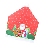 Max Christmas Chair Cover Santa Hat Chair Slipcover Non-woven Cloth Style_3