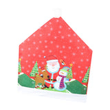 Max Christmas Chair Cover Santa Hat Chair Slipcover Non-woven Cloth Style_3