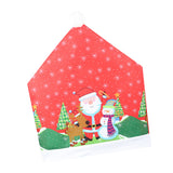 Max Christmas Chair Cover Santa Hat Chair Slipcover Non-woven Cloth Style_3