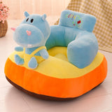 Max Kids Sofa Chair Children Plush Cartoon Animal Couch Seat Slipcover Hippo