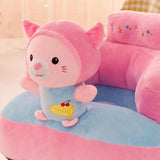 Max Maxb Kids Sofa Chair Children Plush Cartoon Animal Couch Seat Slipcover Cat