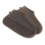 Max Maxb 2pcs Silicone Rain Shoe Cover Protector Waterproof Overshoes L_Black