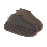 Max Maxb 2pcs Silicone Rain Shoe Cover Protector Waterproof Overshoes L_Black