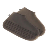 Max Maxb 2pcs Silicone Rain Shoe Cover Protector Waterproof Overshoes L_Black