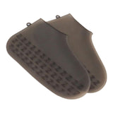 Max Maxb 2pcs Silicone Rain Shoe Cover Protector Waterproof Overshoes L_Black