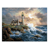 Max 5D DIY Diamond Painting Horse Cross Stitch Embroidery Picture Lighthouse