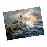 Max 5D DIY Diamond Painting Horse Cross Stitch Embroidery Picture Lighthouse