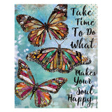 Max 5D DIY Diamond Painting Horse Cross Stitch Embroidery Picture Butterfly