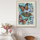 Max 5D DIY Diamond Painting Horse Cross Stitch Embroidery Picture Butterfly