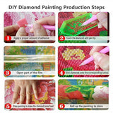 Max 5D DIY Diamond Painting Horse Cross Stitch Embroidery Picture Beach