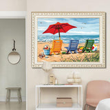 Max 5D DIY Diamond Painting Horse Cross Stitch Embroidery Picture Beach