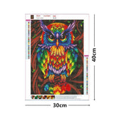 Max 5D DIY Diamond Painting Horse Cross Stitch Embroidery Picture Owl _C