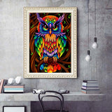 Max 5D DIY Diamond Painting Horse Cross Stitch Embroidery Picture Owl _C