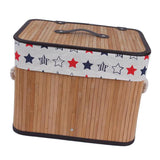 Max Weaving Storage Basket Bamboo Handmade Snacks Toys Storage Box with Lid Style03