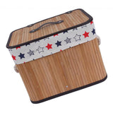 Max Weaving Storage Basket Bamboo Handmade Snacks Toys Storage Box with Lid Style03