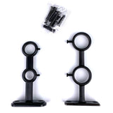 Max Double Curtain Rod Brackets Window Drapes Rods Holder Support Wall Mouted L