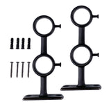Max Double Curtain Rod Brackets Window Drapes Rods Holder Support Wall Mouted L