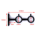 Max Double Curtain Rod Brackets Window Drapes Rods Holder Support Wall Mouted L