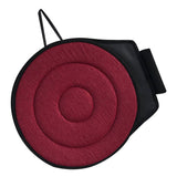 Max 360 Degree Soft Rotating Cushion Car Seat Swivel Chair Pad Red Circle