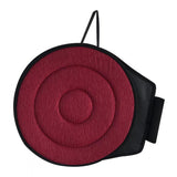 Max 360 Degree Soft Rotating Cushion Car Seat Swivel Chair Pad Red Circle