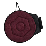 360 Degree Soft Rotating Cushion Car Seat Swivel Chair Pad Wine Red Diamonds