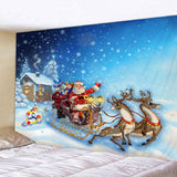 Max Christmas 3D Effect Wall Hanging Tapestry Dormitory Bedspread Beach Towel J