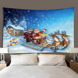 Max Christmas 3D Effect Wall Hanging Tapestry Dormitory Bedspread Beach Towel J