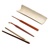 Max Tea Accessory Bamboo Tea Scoop Spoon Clip Tea Ceremony Utensil Set I- 4pcs