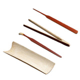 Max Tea Accessory Bamboo Tea Scoop Spoon Clip Tea Ceremony Utensil Set I- 4pcs