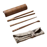 Max Tea Accessory Bamboo Tea Scoop Spoon Clip Tea Ceremony Utensil Set K- 5pcs