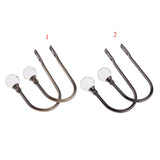 Max 2Pcs Curtain Tieback Hooks U Tie Backs for Voiles Curtain Holdback Bronze