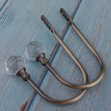 Max 2Pcs Curtain Tieback Hooks U Tie Backs for Voiles Curtain Holdback Bronze