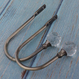 Max 2Pcs Curtain Tieback Hooks U Tie Backs for Voiles Curtain Holdback Bronze