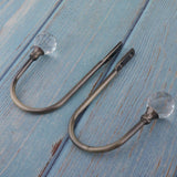 Max 2Pcs Curtain Tieback Hooks U Tie Backs for Voiles Curtain Holdback Bronze