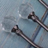 Max 2Pcs Curtain Tieback Hooks U Tie Backs for Voiles Curtain Holdback Black