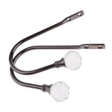 Max 2Pcs Curtain Tieback Hooks U Tie Backs for Voiles Curtain Holdback Black